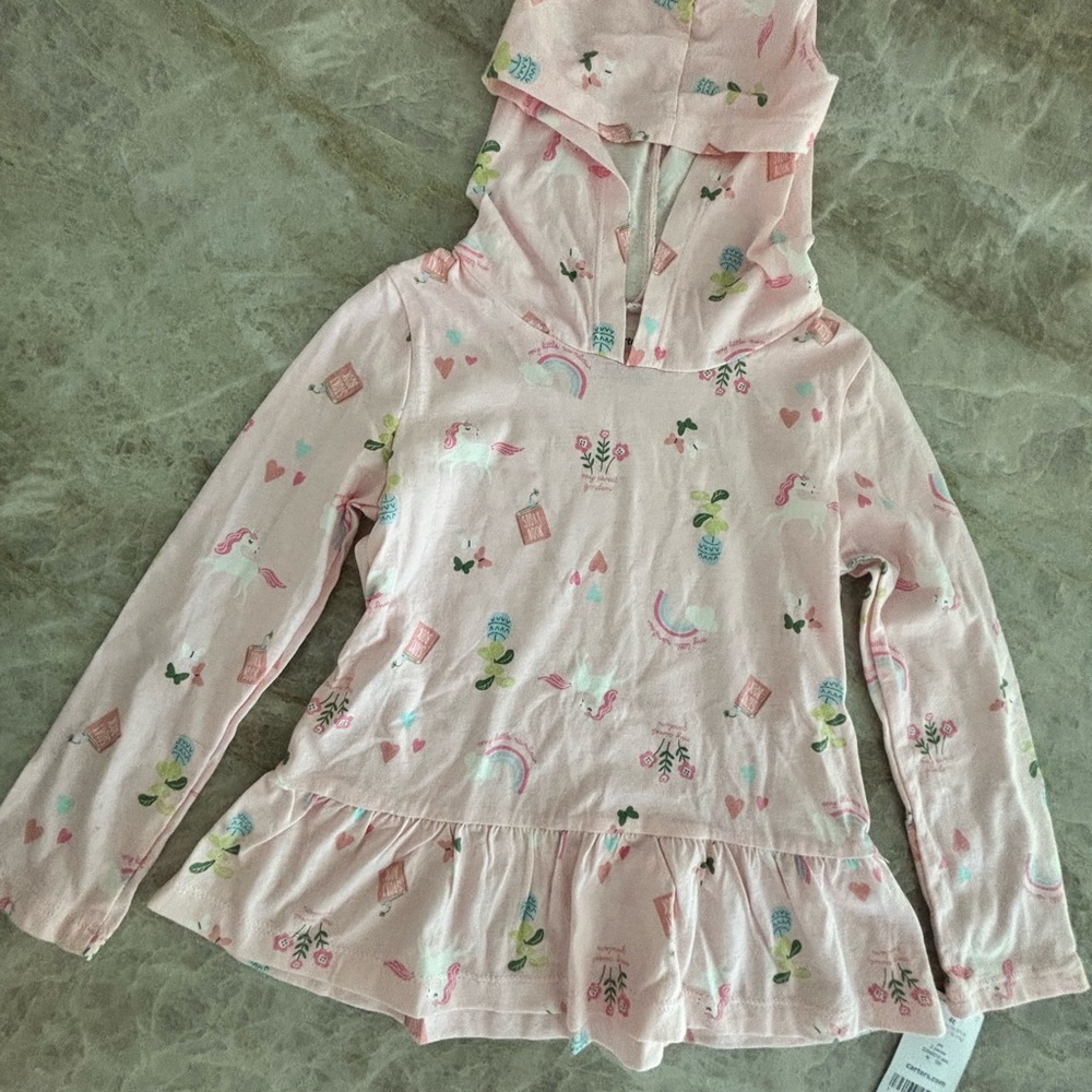 Carter's Light Pink Hooded Top
